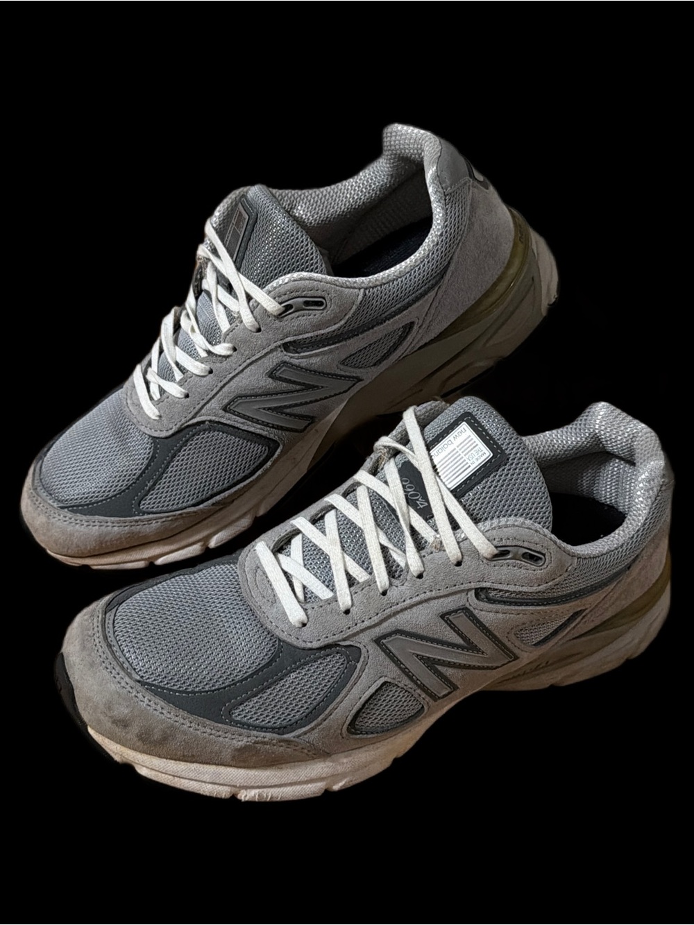 🇺🇸New Balance 990 V4 MiUSA Men's size 11 Castle Moon rock Grey / White GUC